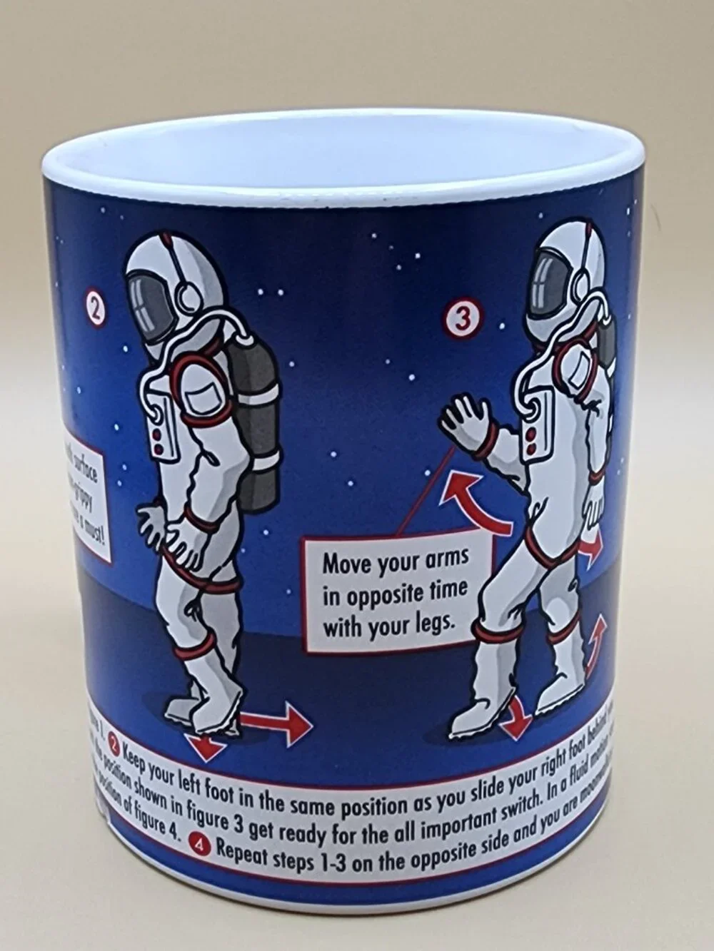 Moonwalk Astronaut Michael Jackson Learn to Dance Coffee Mug Vintage Ginger Fox